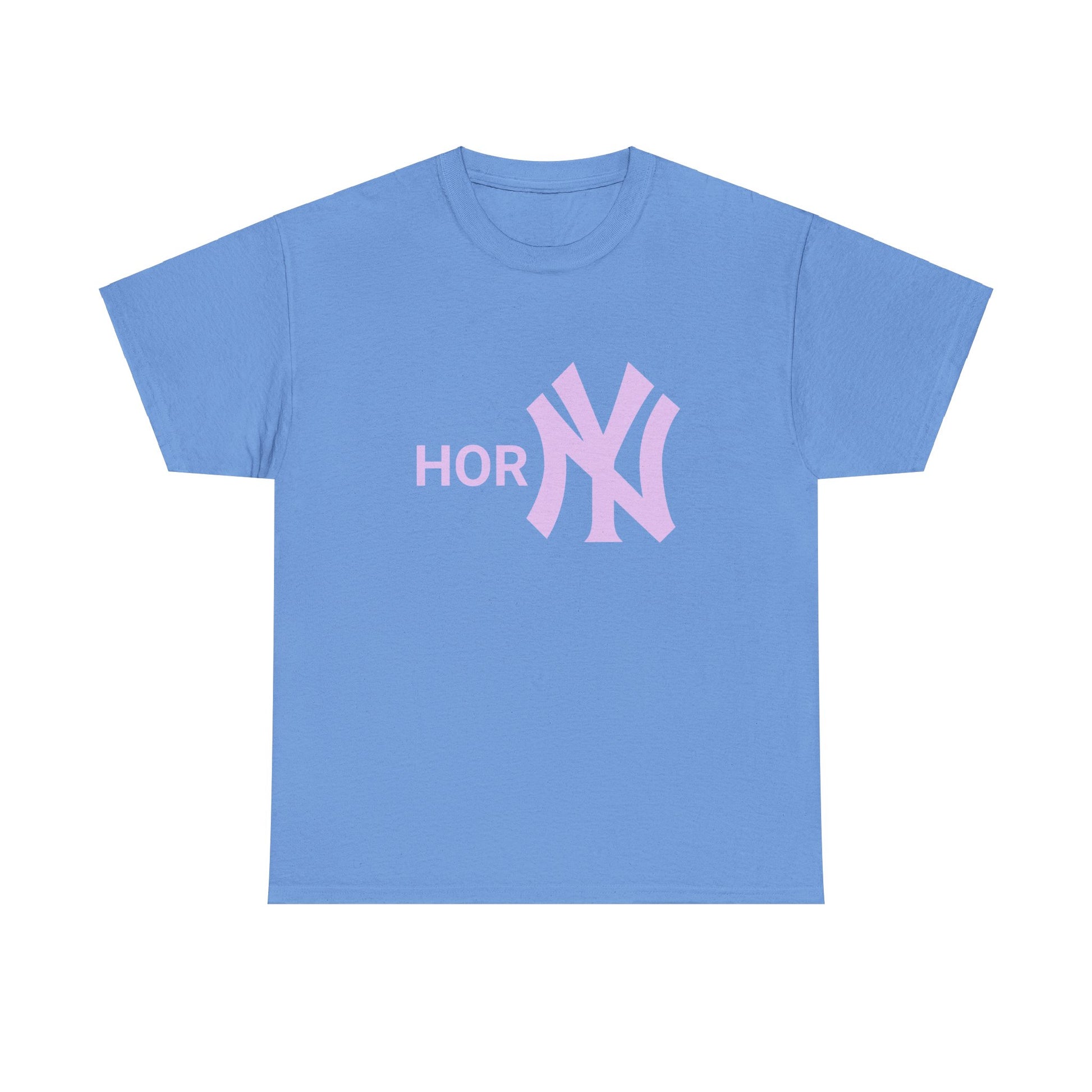 Entdecke unser provokatives T-Shirt mit dem Schriftzug "Horny" und dem ikonischen New York Yankees Logo. Ein Statement für selbstbewusste Fashionistas. Hochwertige Baumwolle für unschlagbaren Komfort. Hol dir jetzt dieses gewagte Statement-Piece! Horny Shirt to gift friends. Streetwear NY Style T-Shirt